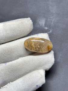 คริสตัลหินทรงรีจากทับทิมสีทองธรรมชาติคุณภาพระดับพรีเมี่ยมสำหรับการนั่งสมาธิและการตกแต่งบ้านงานฝีมือแกะสลัก - Product Image 2