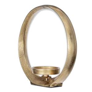 Bougeoir décor à la maison en laiton antique fabriqué en inde lanterne imprimée offset pour noël - Product Image 2