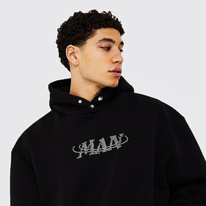 Sudaderas con Pedrería para Hombre, Color Negro, Diseño Nuevo, Calidad Premium, 100% Algodón - Product Image 4