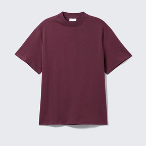 Premium Quality <b>Longline</b> <b>White</b> <b>T</b>-<b>Shirt</b> with Genuine Leather Embroidery Loose Fit Solid Pattern - Product Image 3