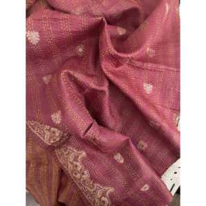 Bufanda de Seda Kantha Retro India, Tela de Chifón - Product Image 1