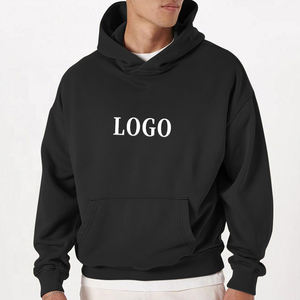 เสื้อฮู้ดผ้าฝ้าย100% เปล่าคุณภาพสูงสำหรับผู้ชายเครื่องแต่งกายแนวสตรีทแบบไม่มีความสุขใส่ได้ทั้งชายและหญิงเสื้อมีฮู้ดผ้าเกล็ดปลาเทอร์รี่ - Product Image 5