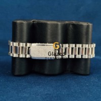 Montres pour hommes de qualité supérieure, design élégant, style hip-hop, serties de diamants en moissanite, boîtier en acier inoxydable, cadran en verre analogique.
