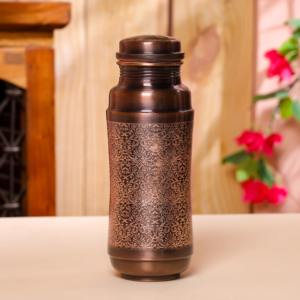 Premium handcrafted <b>metal</b> copper <b>water</b> <b>bottle</b> with natural ayurvedic properties for eco friendly hydration and wellness - Product Image 5