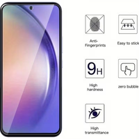 Protection d'écran en verre trempé HD transparent de qualité supérieure - Dureté 9H, anti-traces de doigts et anti-graisse, couverture intégrale