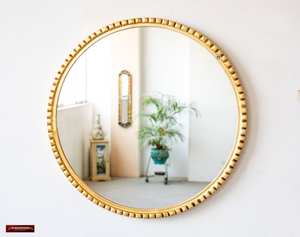 MoMirror du plafond | Miroir rectangulaire incurvé monté au plafond avec cadre en métal, miroir de courtoisie suspendu, miroir d'hôtel - Product Image 6