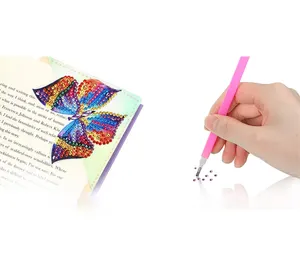 Tùy chỉnh tự làm góc Kim Cương sơn nghệ thuật Bookmark Bộ dụng cụ cho những người yêu thích cuốn sách