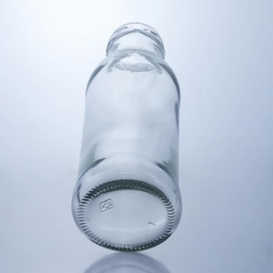 Bouteilles en verre recyclables à large ouverture de 450 ml pour jus, café, thé et eau avec bouchon à vis - Product Image 2