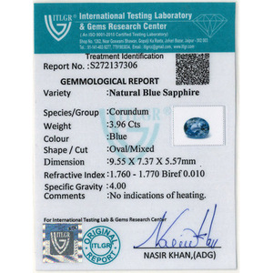 Zafiro Azul de 3.96 Quilates, Gema Natural Facetada, Azul Real Calibrado, Piedra Suelta Certificada por IGI, Pulido con Calor, Opciones de 10mm y 8mm - Product Image 4