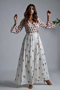 Vestido de fiesta de playa occidental con cuello vuelto más adorable para mujer para verano primavera cintura Natural tarifa al por mayor - Product Image 4