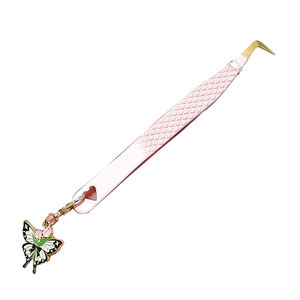 Extensions de cils à pointe droite et incurvée Pince à épiler Outils d'application de sourcils Pince à cils à vendre - Product Image 3