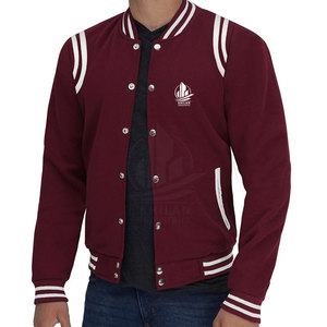 <b>Lightweight</b> Breathable Winter <b>Jacket</b> Custom Made New Style Letterman <b>Jacket</b> <b>for</b> <b>Men</b> Stand Collar Front Logo Made in Pakistan - Product Image 4