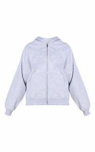 Sweat-shirts à capuche en molleton 100% coton brodés pour femmes, fermeture éclair intégrale, coupe ample et décontractée, toucher doux, streetwear, grande quantité - Product Image 5