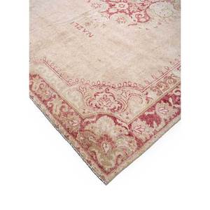Alfombra de Lana Anudada a Mano de Gran Tamaño, Diseño de Medallón Rojo y Naranja, para Sala de Estar, Pasillo Rectangular, Modelo Pae-1828 - Product Image 2