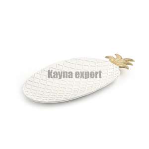 Artisanat en métal conception d'ananas présentoir de nourriture plateau en métal mariage et hôtels plat d'affichage de nourriture plateau - Product Image 1