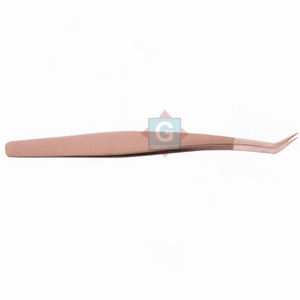 Pinzas de acero inoxidable de primera calidad para extensiones de pestañas, pinzas de pestañas de aislamiento falso - Product Image 3