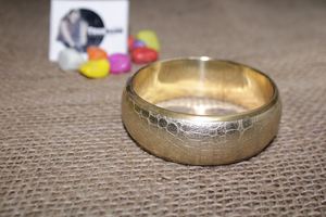 กำไลข้อมือทองเหลืองสำหรับผู้หญิงกำไลข้อมือแฟชั่น rexine ดีไซน์รูปงูทองแบบดั้งเดิม - Product Image 3