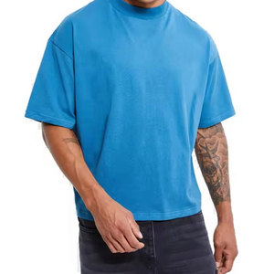 Vêtements pour hommes Vêtements 100% coton O Neck Short Sleeve Microfiber T Shirt Plus Size Different Color Boxy T Shirt Men - Product Image 2