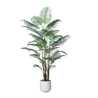 Plante artificielle Palmier Areca, grand pot, verdure bionique, feuilles réalistes, écologique, durable, recyclable, résistant aux UV, Thanksgiving
