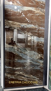 กระเบื้องพอร์ซเลนลายหินอ่อนสีขาวเคลือบเงาคุณภาพสูงขนาด 600*1200 มม. สไตล์โมเดิร์นยุโรปจากอินเดีย - Product Image 5