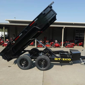 Remorque à benne hydraulique 5x10 avec composants de noyau d'engrenage enduits de poudre 16 "côtés 7K GVWR utilisation agricole - Product Image 1