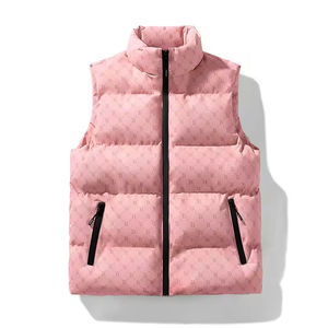 <b>Men's</b> Puffer <b>Vest</b> Winter Padded <b>Vests</b> Lightweight Reversible Stand Collar Sleeveless Custom Jacket Outerwear <b>Vest</b> - Product Image 4
