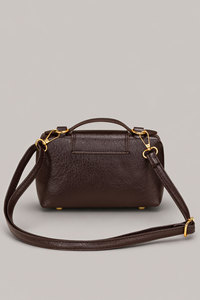 Bolso de lona marrón casual para mujer con logotipo personalizado, estuche de tocador, bandolera, bolso de mano con asa superior, cierre de cremallera, impermeable, para el hombro, OEM - Product Image 3