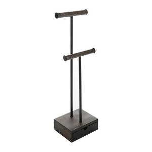 Support de bijoux en métal fini noir Porte-bijoux fait main de qualité supérieure Porte-bijoux en métal fantaisie décoratif de grande taille - Product Image 2