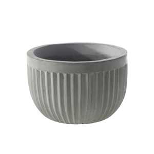 Pots de fleurs et jardinières rayés en fibre de verre bonne qualité OEM/ODM décoration douce personnalisée pour salle de plantes maison du Vietnam - Product Image 2