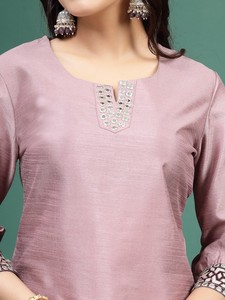 Tenues ethniques pour femmes, en coton imprimé numérique, Kurtis Ramas, pantalons et dupattas, broderie et travail de miroirs, collection été 220g, dernières nouveautés - Product Image 5