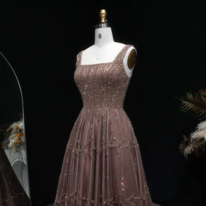 <span class=keywords><strong>Robe</strong></span> de soirée en tulle Jancember XD074, col carré, <span class=keywords><strong>robe</strong></span> de bal, <span class=keywords><strong>robe</strong></span> de cérémonie à paillettes, <span class=keywords><strong>robe</strong></span> de fête formelle, tenue de banquet - Product Image 5