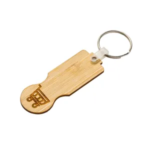 Portachiavi in Bambù Personalizzato per Regali Promozionali - Product Image 1