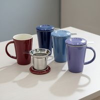 Service à thé en porcelaine durable de haute qualité, style nordique, avec infuseur, pour la consommation de thé, référence 3458817-0.35