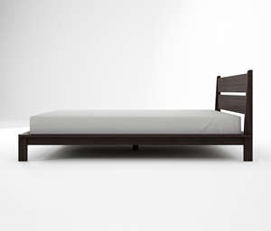 Modern Queen <b>Size</b> Solid <b>Wood</b> <b>Bed</b> High Quality Teak <b>Frame</b> in Black for Home Hotel or Apartment Furniture - Product Image 4