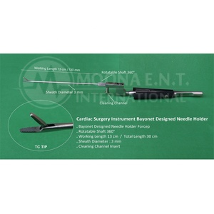 Ensemble d'instruments chirurgicaux rotatifs à baïonnette pour chirurgie cardiaque manuelle minimalement invasive, certifié CE, réutilisable - Product Image 1