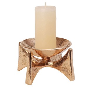 เชิงเทียนโลหะขนาดเล็กสีโรสโกลด์รูปทรงเพรียวบางทำมือดีไซน์ไม่เหมือนใครของตกแต่งไฟตกแต่งอเนกประสงค์ - Product Image 2