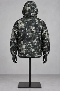 เสื้อแจ็คเก็ตมีฮู้ดลายพรางสำหรับเด็กผู้ชาย ซิปขึ้นลง ระบายอากาศได้ดี ทรงหลวม สไตล์บอมเบอร์ เสื้อคลุมลำลองสำหรับฤดูใบไม้ผลิ - Product Image 4