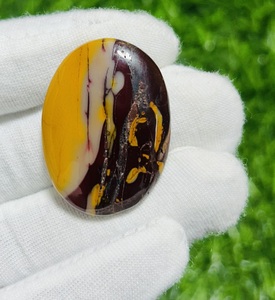 Piedras preciosas de jaspe de cristal suelto de alta calidad, collar de amatista de Jade de ópalo Mookite Natural, curación de energía, cabujón caído de cuarzo - Product Image 2