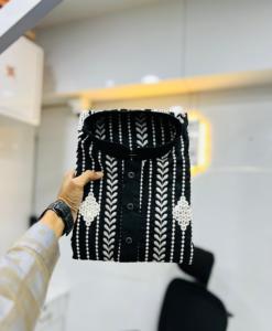 Dernier Evergreen Designer Outfit Attractive Royal Line Kurt Pant avec broderie et séquence de travail en ligne Shopping Inde à vendre - Product Image 4