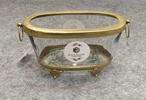 Latest Brass & <b>Glass</b> candy <b>Bowl</b> for Home, Hotel, Restaurant Tabletop Dinnerware Brass Antique Fruits <b>Serving</b> <b>Bowl</b> - Product Image 3