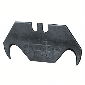 For Stanley 1-11-983 L50xW19xD0.65mm <b>Hook</b> Blade Utility Knife 100 Pieces Per Plastic Box Without Perforation - Product Image 3
