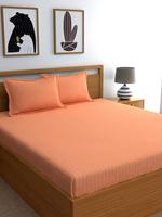 Ensemble de couette en satin de coton imprimé uni 300 fils, écologique, sur mesure, toutes saisons, taille 100x108 pouces, couleur personnalisée