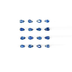 Zafiro Azul Natural Sin Tratar, Gema Suelta Calibrada en Forma de Pera 3x5mm y 6x4mm, Material de Ópalo y Aguamarina con Corte Ovalado Facetado - Product Image 6