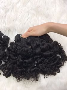 Vente de la meilleure qualité birmane bouclée 100% cheveux humains naturels pour les femmes noires d'extensions de cheveux humains vietnamiens - Product Image 4