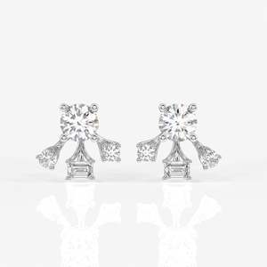 Radiant Star Lab Grown Diamond <b>Stud</b> Earrings 18k Gold Elegant and Luxurious - Product Image 5