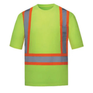 เสื้อยืดทำงานแบบสะท้อนแสง Hi-Vis สำหรับงานก่อสร้างและอุตสาหกรรม คุณภาพพรีเมียม ระบายอากาศได้ดี ผลิตตามแบบ OEM - Product Image 4