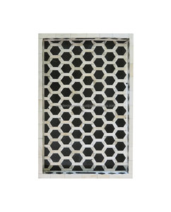 Bandeja de servicio Floral de tendencia moderna con incrustaciones de hueso de perla madre Venta caliente decoración del hogar regalo para boda para hoteles Día de la madre - Product Image 4