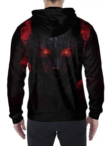 Venta al por mayor de sudaderas con capucha de los hombres con el cráneo 3D gráfico de impresión digital pulóver sudadera chaqueta para todas las estaciones para el invierno - Product Image 3
