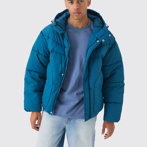 Chaqueta Acolchada para Hombre al por Mayor, Personalizada OEM, con Cuello Alto de Lona, Transpirable, para Invierno, Diseño Impreso, Colores y Logotipo Personalizados - Product Image 4