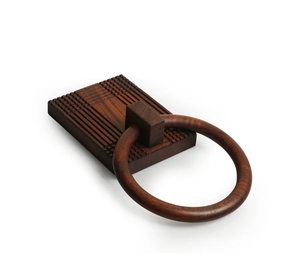 Checkered Frame Handcrafted <b>Towel</b> Ring Holder HandPainted Standard Wall Mount <b>Towel</b> <b>Rack</b> Hanger for Kitchen <b>Wooden</b> Hand <b>Rack</b> - Product Image 4